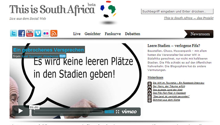Screenshot "This is South Africa"