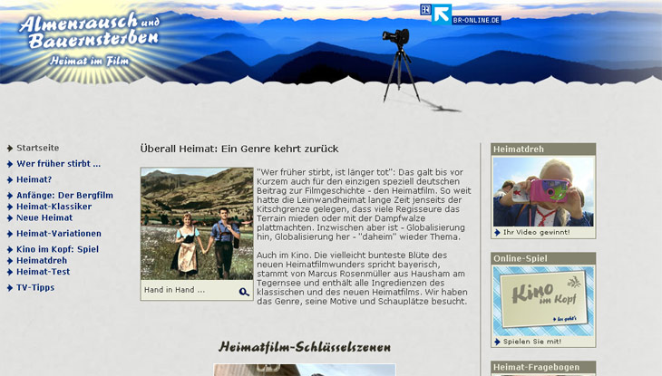 Screenshot "Almenrausch und Bauernsterben"