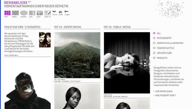 Screenshot "Designklicks"