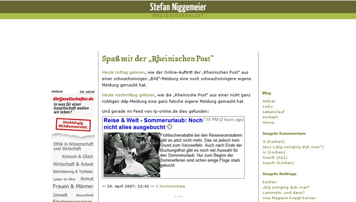 Screenshot "Stefan Niggemeier"