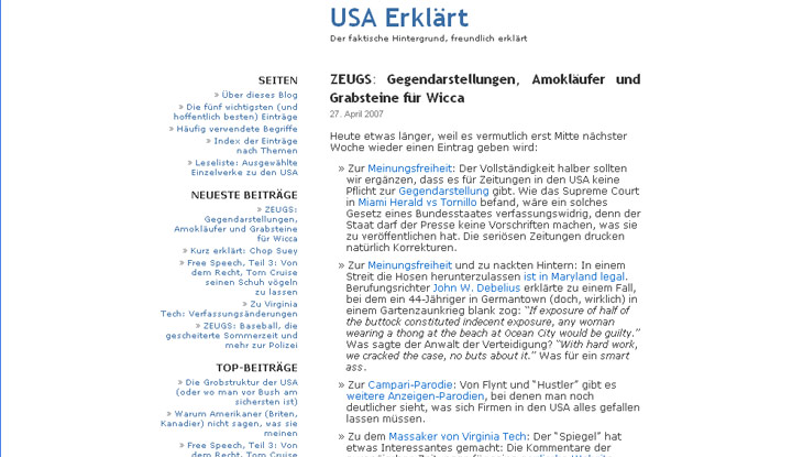 Screenshot "USA erklärt"