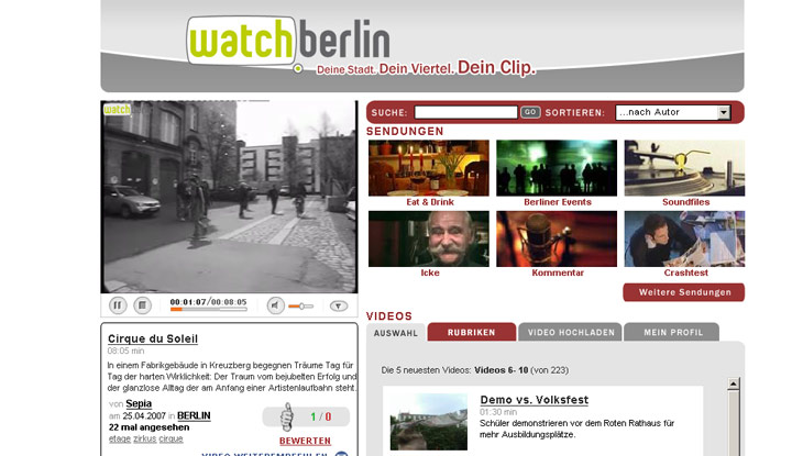 Screenshot "Watchberlin"