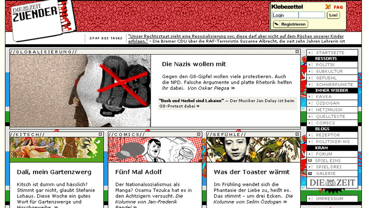 Screenshot "Die Zeit: Zünder"