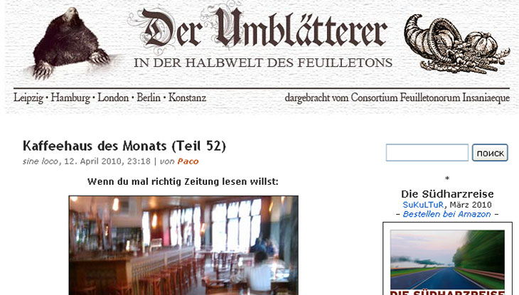 Screenshot "Der Umblätterer"