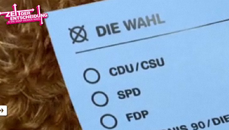 Screenshot "Zeit der Entscheidung - Die Soap deiner Wahl"