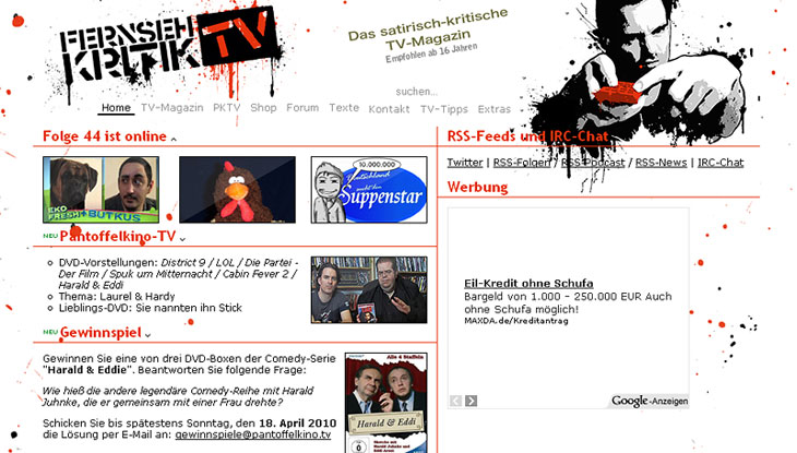 Screenshot "FernsehkritikTV"