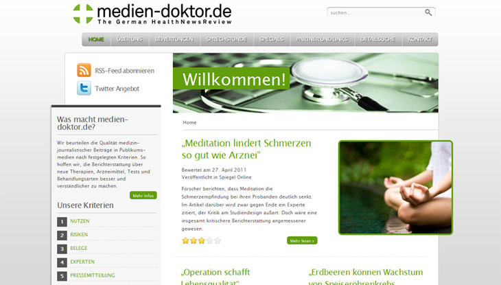 Screenshot "medien-doktor"