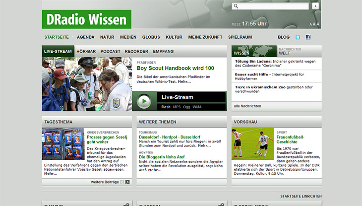 Screenshot "DRadio Wissen"