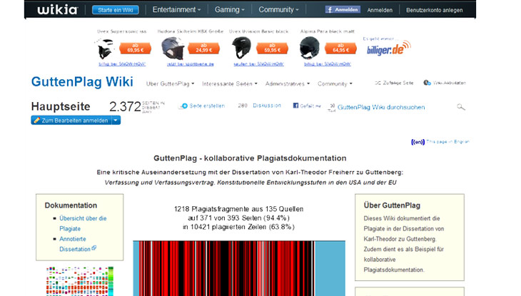 Preisträger: "GuttenPlag Wiki"