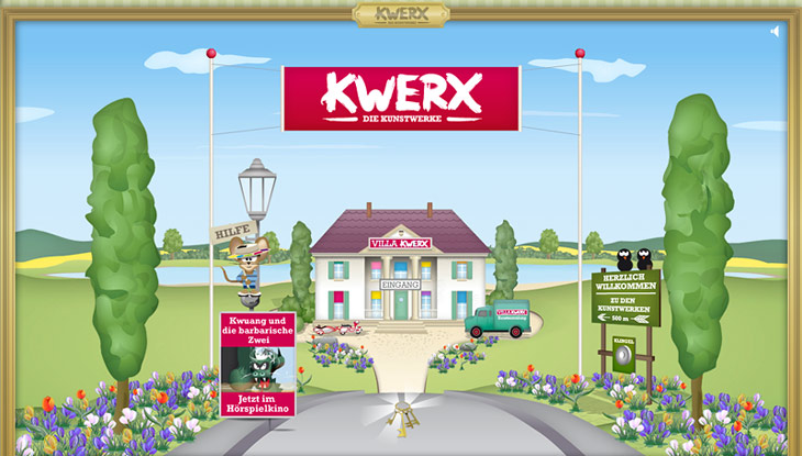 Screenshot "Kwerx - Die Kunstwerke"