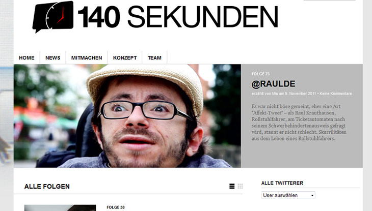 Screenshot "140 Sekunden"