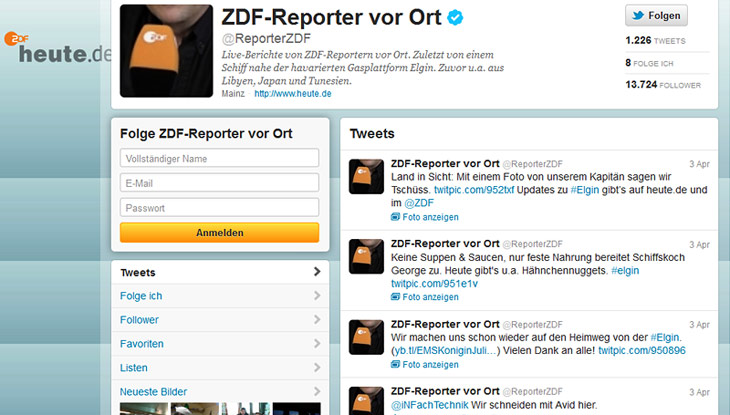Screenshot "@reporterZDF"