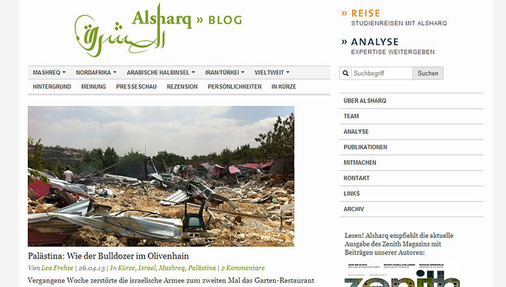 Screenshot "Alsharq"