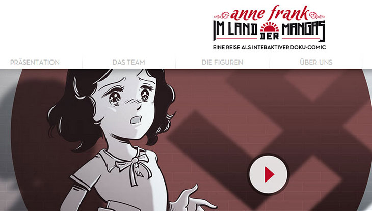 Screenshot "Anne Frank im Land der Mangas - App"