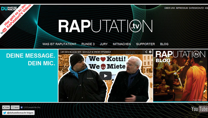 Screenshot "RAPutation TV"