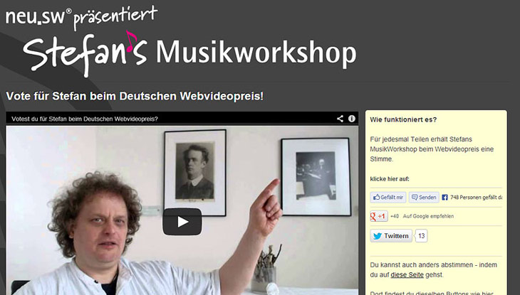 Screenshot "Stefans Musikworkshop"