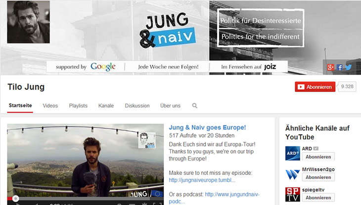 Screenshot "Jung & Naiv - Politik für Desinteressierte"