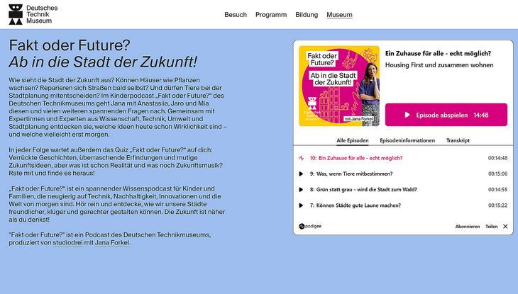 Screenshot "Fakt oder Future? Ab in die Stadt der Zukunft!"