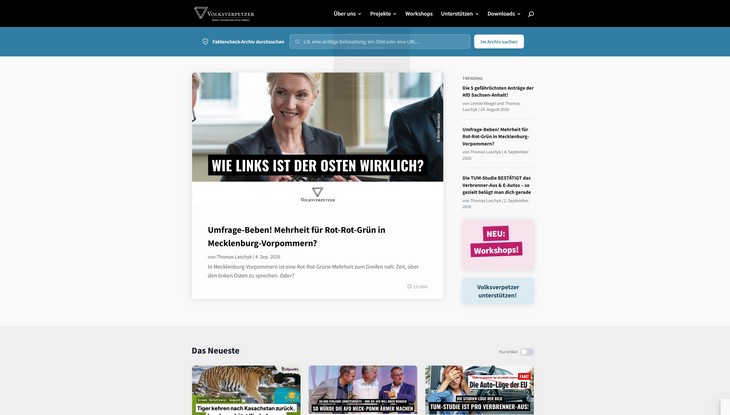 Screenshot "Volksverpetzer"