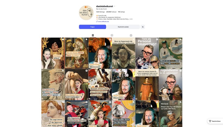 Screenshot "dasistalsokunst"