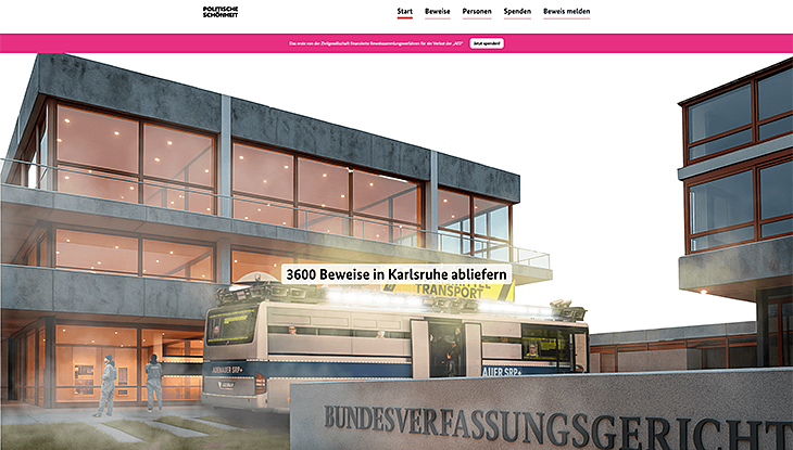 Screenshot Webseite "AfD-Verbot"