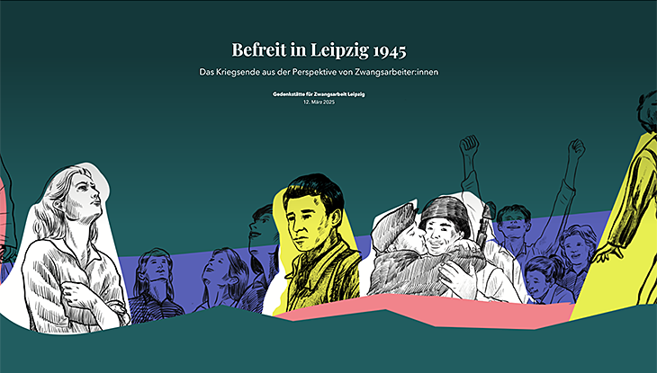 Screenshot Webseite "Befreit in Leipzig 1945"